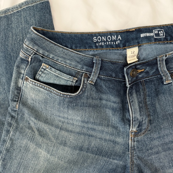 sonoma boyfriend jeans  size 12   details: -perfect condition - Picture 4 of 6